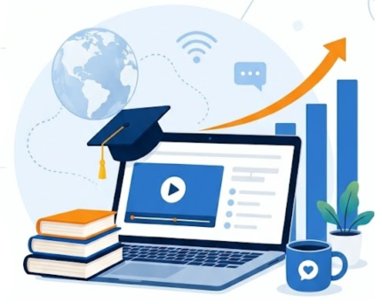 Crecimiento de la formación online en los últimos años.
