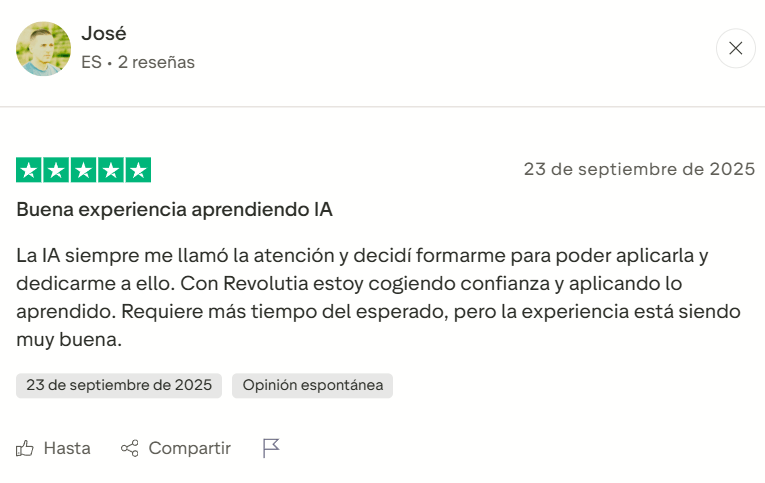Opinión de alumno de Revolutia IA