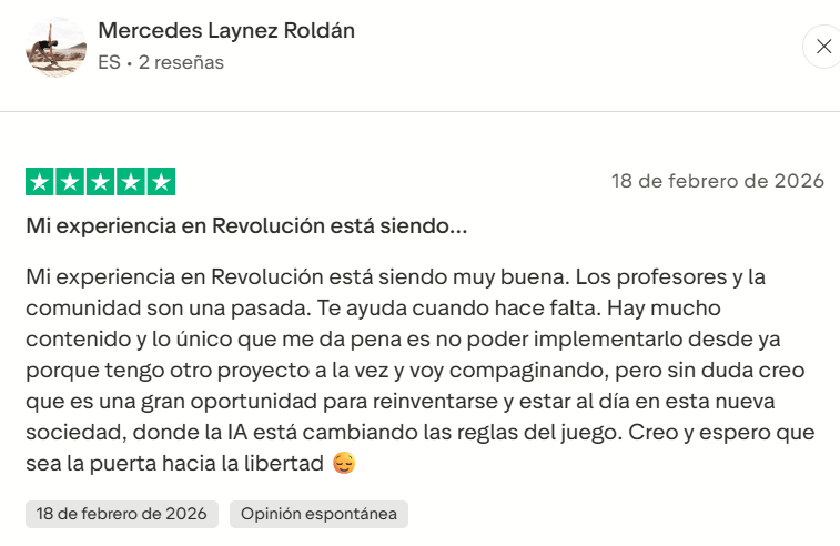 Testimonio de alumna de la formación Revolutia IA Pro